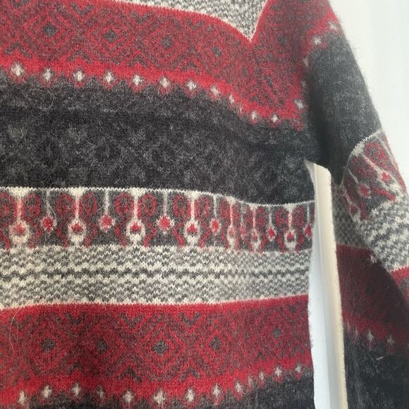Duluth Trading Co Sweater Women’s Medium Wool Cashmere Blend Nordic Fair Isle - Picture 3 of 6